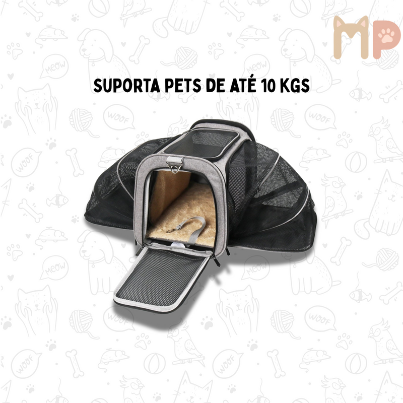 Bolsa de Transporte Expansível para Pet – Transporte com Conforto