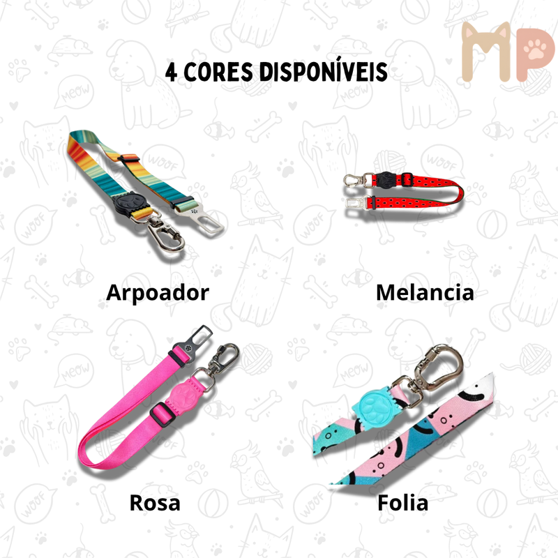 Cinto Pet Viajante – Adaptador de Segurança para Coleira ou Peitoral