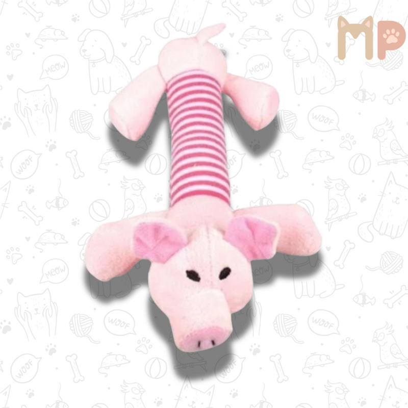 Kit com 3 Brinquedos de Pelúcia com Apito para Cães – Diversão, Conforto e Estímulo Sonoro