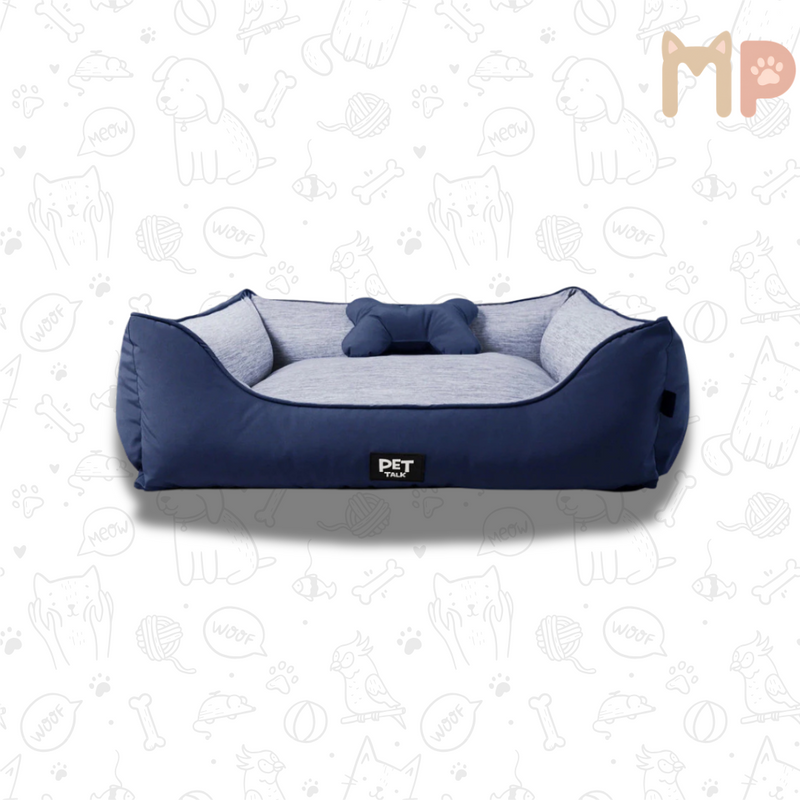 Cama Pet com Tecido Refrescante Pet Talk – Conforto Inteligente para Todas as Estações