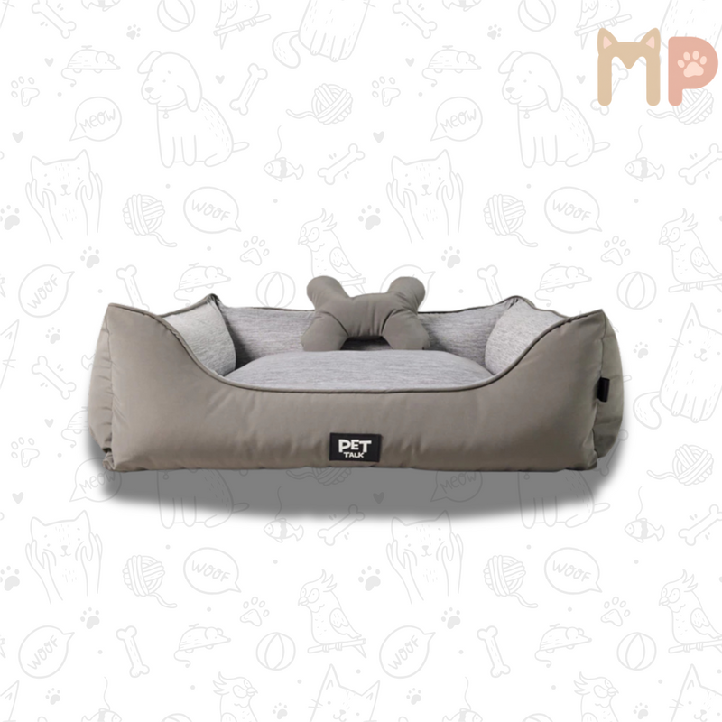 Cama Pet com Tecido Refrescante Pet Talk – Conforto Inteligente para Todas as Estações