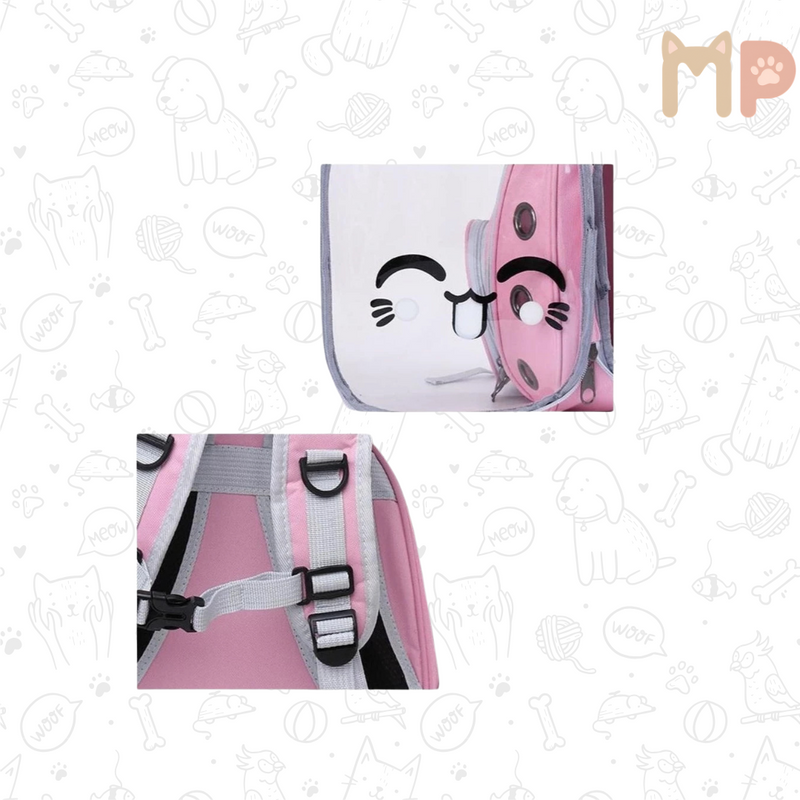 Mochila de Transporte com Visor Transparente – Conforto e Segurança para Seu Pet em Movimento