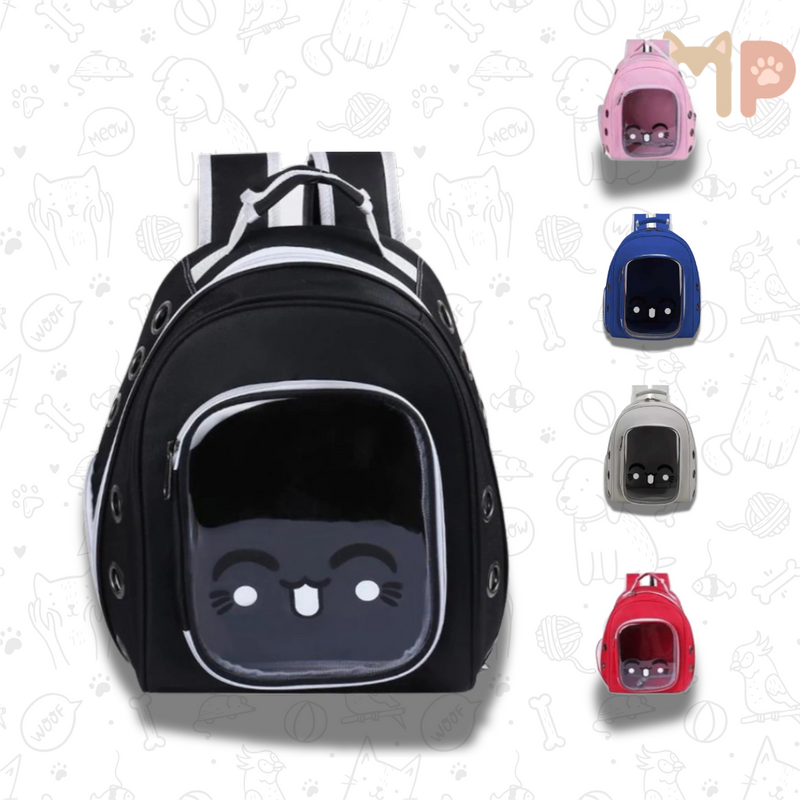 Mochila de Transporte com Visor Transparente – Conforto e Segurança para Seu Pet em Movimento